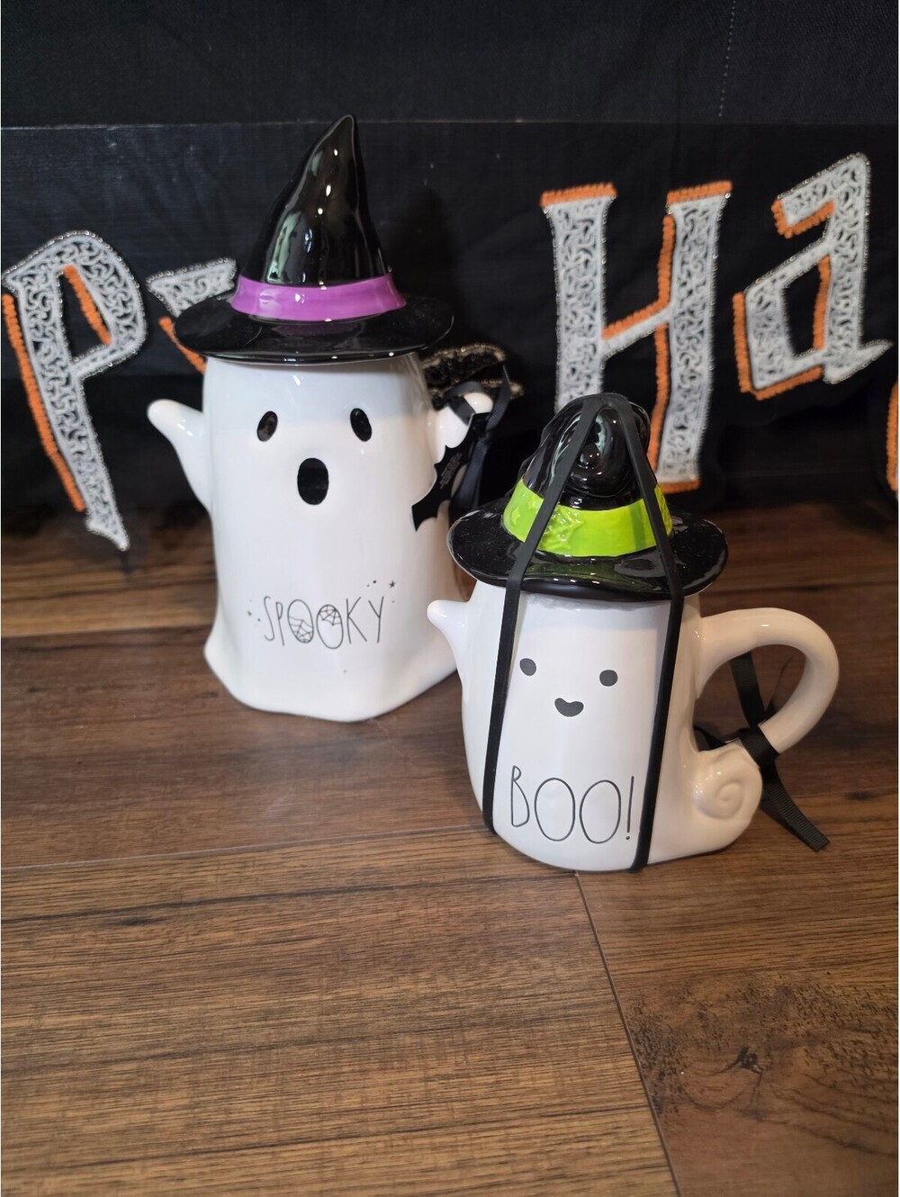 Rae Dunn Ghost canister and Mug